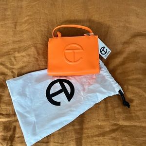 Authentic Orange Telfar Small Bag